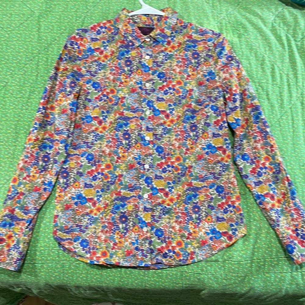 Rare J. Crew Liberty Print Button Down